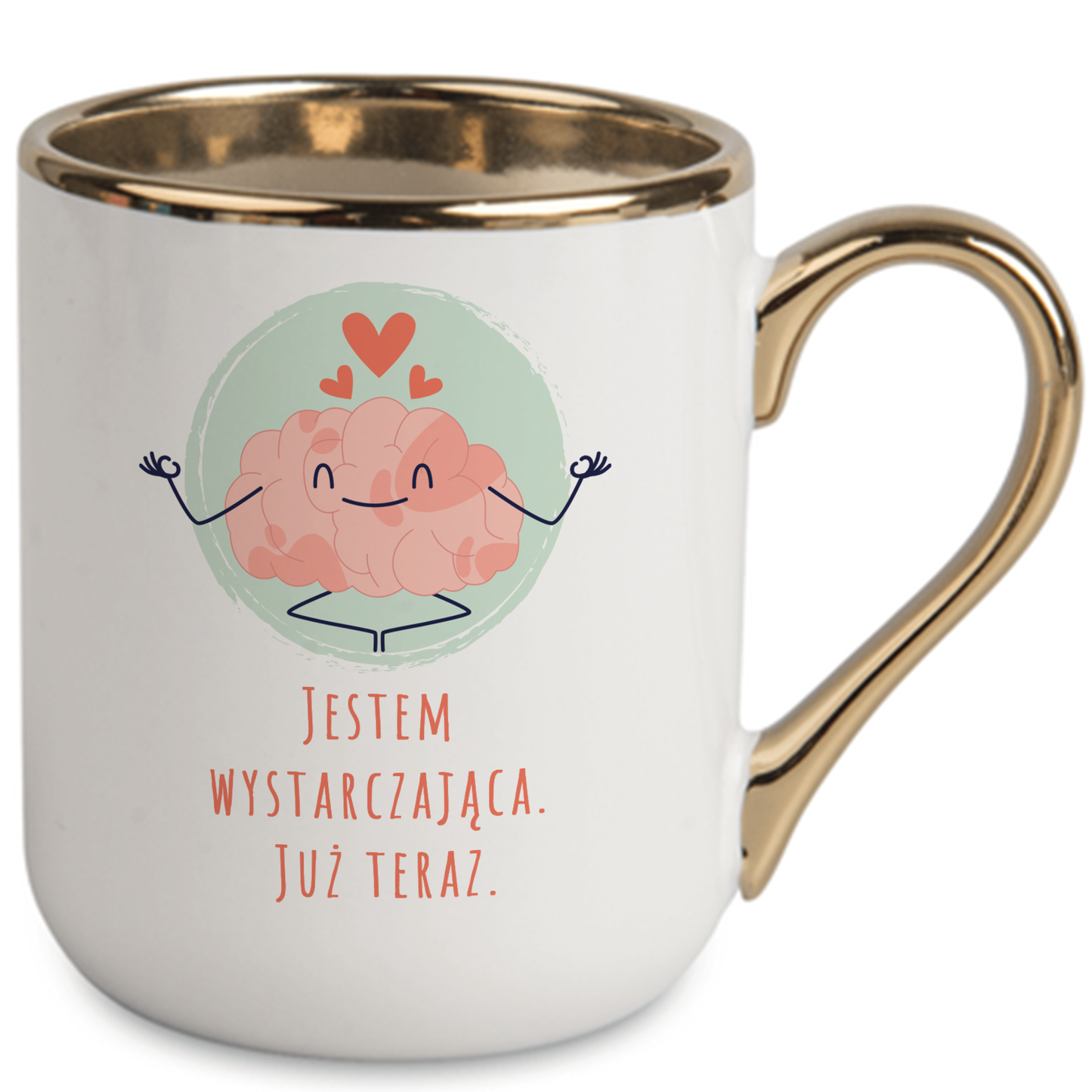 Kubek Elegant "Jestem wystarczająca już teraz."