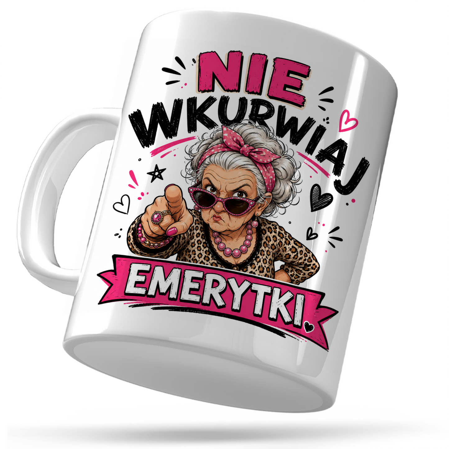 KUBEK PREZENTOWY DLA EMERYTA EMERYT EMERYTURA PREZENT CERAMIKA 330