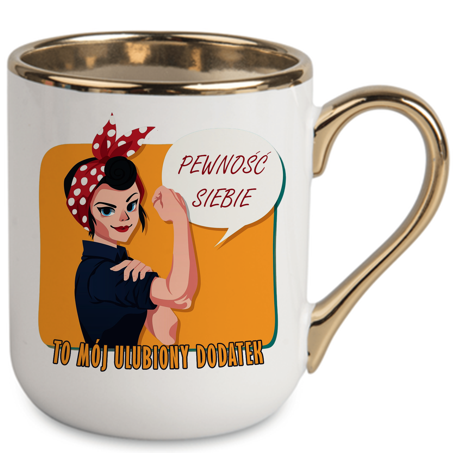 Kubek Elegant "Pewność Siebie, to mój ulubiony dodatek."