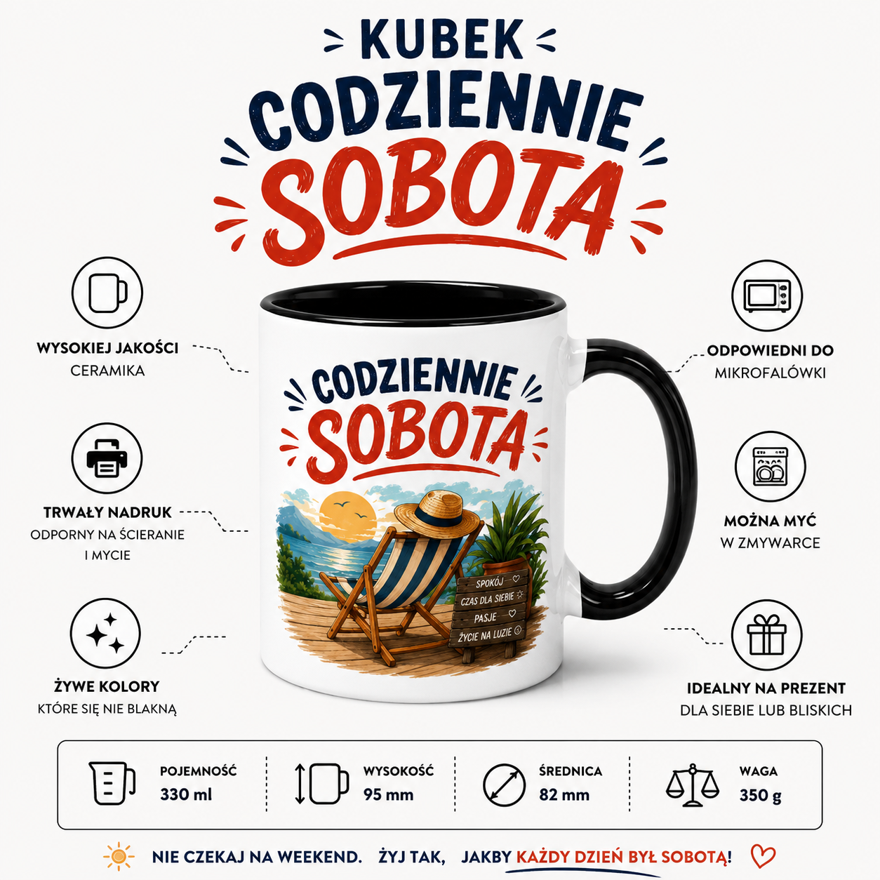 KUBEK PREZENTOWY DLA EMERYTA EMERYT EMERYTURA PREZENT CERAMIKA 330