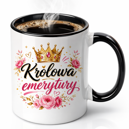 KUBEK PREZENTOWY DLA EMERYTA EMERYT EMERYTURA PREZENT CERAMIKA 330