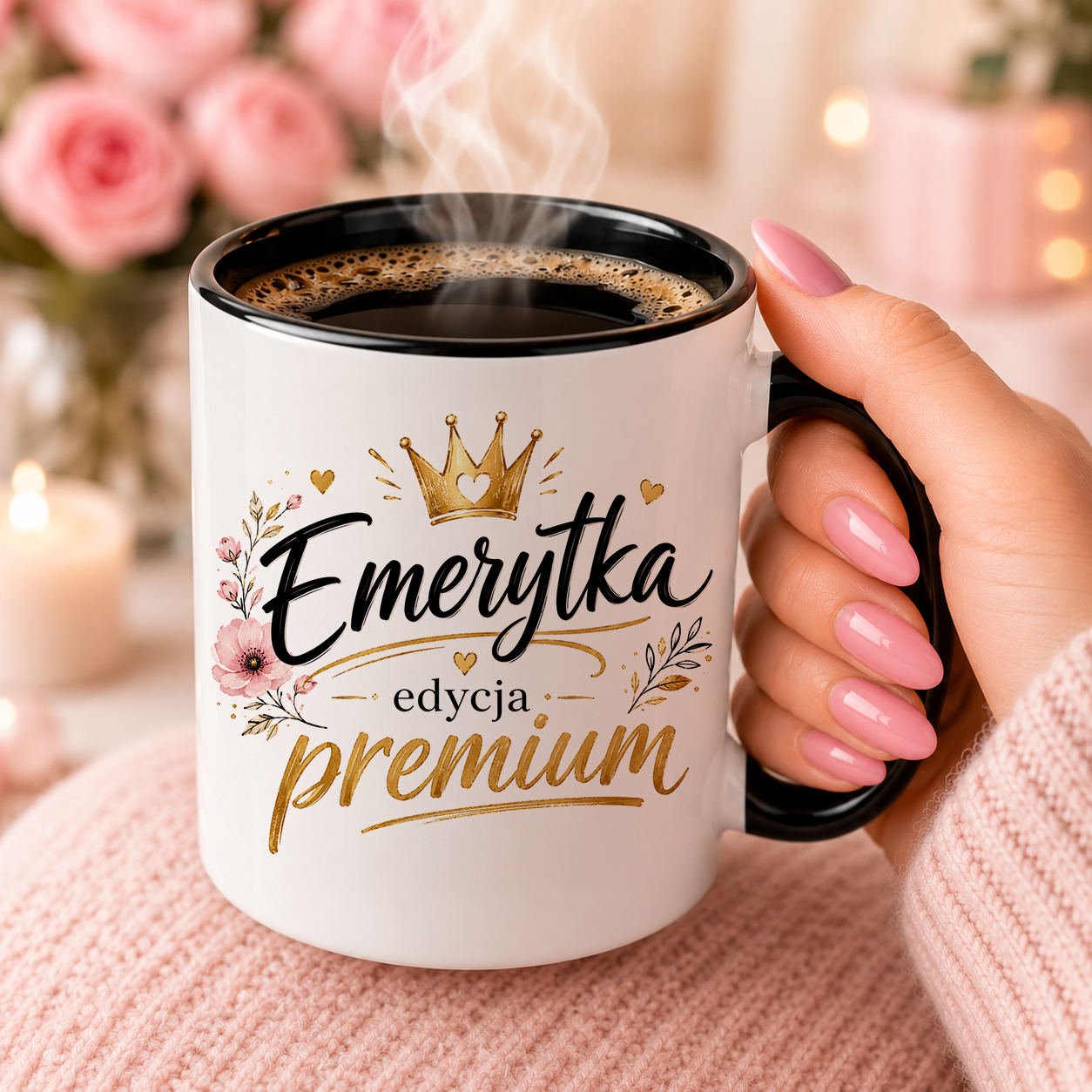 KUBEK PREZENTOWY DLA EMERYTA EMERYT EMERYTURA PREZENT CERAMIKA 330